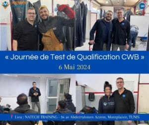 Test de qualification CBW étape 1 pour l'obtention de la carte professionnelle canadienne en soudage